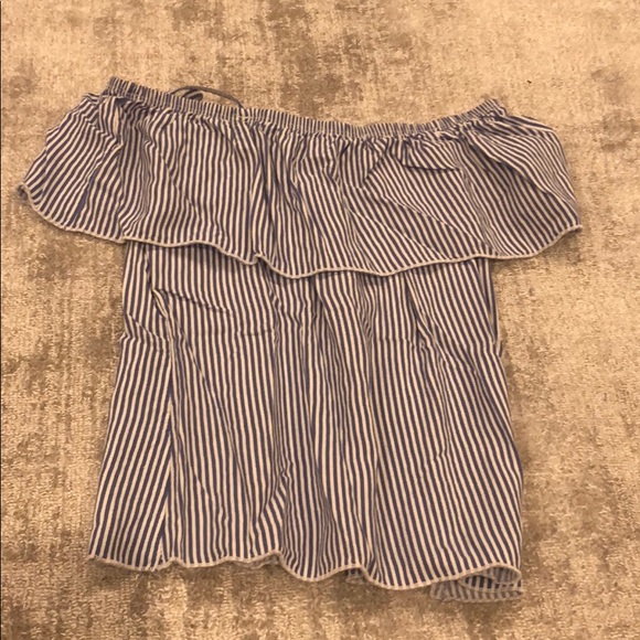Blue and white striped blouse - Picture 3 of 3